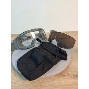 USGI ESS Profile NVG Tan Goggles w/ Clear & Dark Lens & Carrying Case